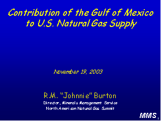 Contribution of the Gulf of Mexico to US National Gas Supply image
