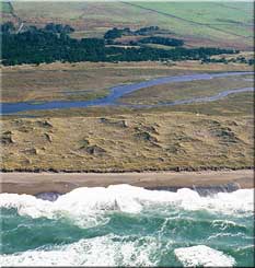 Waves crashing against Oregon's southern coast
