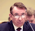 thumbnail of HHS Secretary Tommy G. Thompson testifies on the HHS FY 2004 budget before the House Energy and Commerce Committee. (2/3)