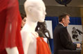 Secretary Tommy G. Thompson speaks at the Red Dress event to promote The Heart Truth campaign. HHS photos Chris Smith. (4/6)