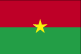 Flag of Burkina Faso is two equal horizontal bands of red (top) and green, with a yellow five-pointed star in the center. 2003.