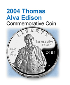 2004 Thomas Alva Edison Commemorative Coin