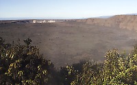 Kilauea caldera and Halema`uma`u crater
