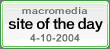 macromedia site of the day :: 4-9-2004