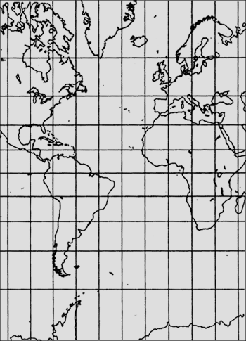 1957 map of the ocean floor
