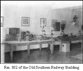 Photograph of Room 802 of the Old Southern Railway Building