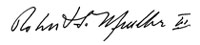 Esta es un dibujo de la firma del Robert S. Mueller, III