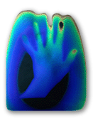 thermal image of hand
