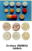 Ecstasy (MDMA) tablets