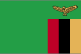 Zambia flag is green with a panel of three vertical bands of red (hoist side), black, and orange below a soaring orange eagle, on the outer edge of the flag. 2004.