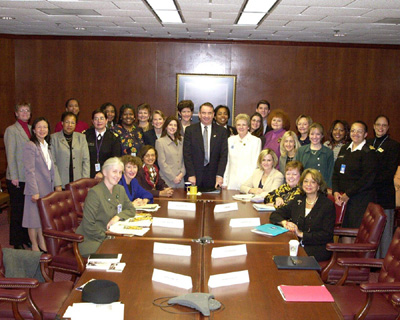 Secretary Thompson with the H H S Coordinating Committee on Women's Health