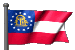 Waving Georgia Flag