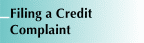 Filing a Credit Complaint