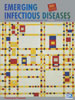 Painting on cover of EID journal: Piet Mondrian (18721944). Broadway Boogie Woogie (19421943). Broadway Boogie Woogie, on this month's cover of Emerging Infectious Diseases, was the last painting he finished. Born of sheer fascination with the vital culture of 1940s New York, this celebrated work seems to synthesize the elements of his artistic philosophy. As if finally confident in the sound structural relations between bands and rectangles of color, Mondrian made one more radical abstraction. Modifying his hallmark black grid, he integrated bands and color in a series of small, unequal but equivalent rectangles. The result seems an exuberant abstraction of New York itself, a fluorescent skeleton of its architectural blocks, the rhythm of its heartbeat, the lights of its nightlife on an infinite flickering marquis.