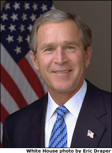 Presidente George W. Bush. Foto de la Casa Blanca por Eric Draper.