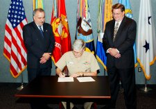 Vice Admiral K. Lippert, Director, formally signed the Defense Logistics Agency EMS policy on July 6, 2004.