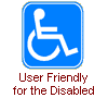 User Friendly for the Disabled - Link to Accessibility Help and Information