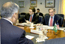 Deputy Secretary Wolfowitz hosts a Pentagon meeting with Pakistani Minister of Finance and Economic Affairs Shaukat Aziz.
