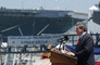 Deputy Secretary Wolfowitz speaks at the homeport ceremony of the USS Ronald Reagan (CVN 76).