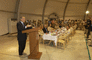 Secretary of Defense Donald H. Rumsfeld addresses Korean soldiers in Irbil, Iraq.
