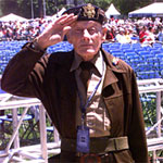 Although "The Greatest Generation" is described as "aging," World War II veteran Fred Garrison, 81, doesn't see himself that way at all. But he is well aware that the world is losing about 1,100 of his comrades in arms every day. "I'm 81 years young  thank God I'm still alive!" he said. AFPS photo by Rudi Williams