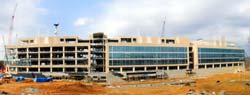 Photo of the new FBI Laboratory Building in Quantico, VA, under construction