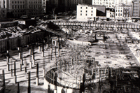 This is a photograph of FBI Headquarters under construction.