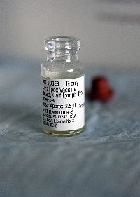 vile of the Smallpox vaccine 