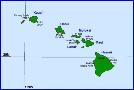 Hawai`i map