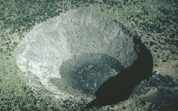 Photo: Hi`iaka pit crater on Kilauea Volcano, Hawai`i