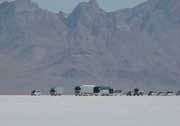 Film set on Bonneville Salt Flats in Utah (Salt Lake Field Office)