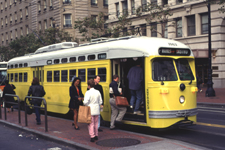 Photo: Vintage streetcar on Market Street in San Francisco, California