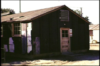 The tarpaper shack on the Menlo Park campus where USGS scientists developed the results that would help support the theory of plate tectonics.