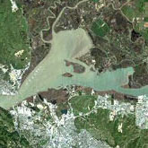 [Satellite image of Suisun Bay]