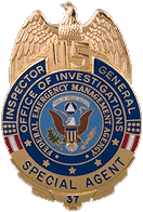 Image of FEMA's IG badge