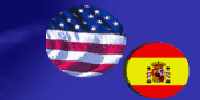 Spain/U.S. flags
