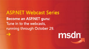 Become an ASP.NET guru: Tune in for the MSDN Webcast Series