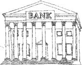 Drawing of a Bank