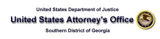 U.S. Attorney's Office SDGA Banner