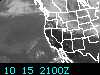 Most recent Geostationary Operational Environmental Satellite (GOES) image of the Western United States