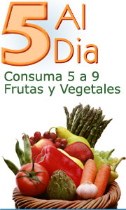 5 Al Dia - Consuma 5 a 9 fruitas y vegetales