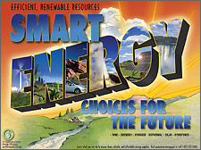 Earth Day Poster: Efficient Renewable Resources - Smart Energy Choices for the Future.