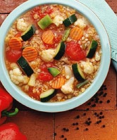 bowl fo vegetable soup