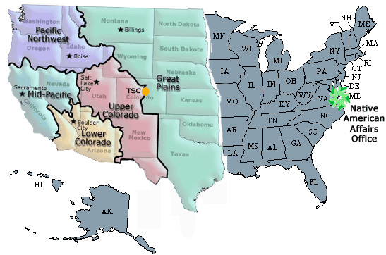 map of regions and dc