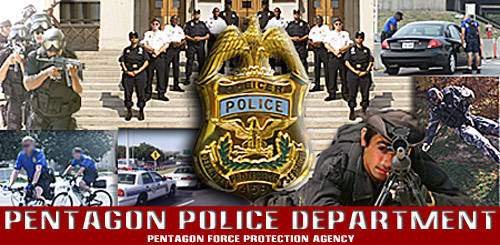 Photo montage of Pentagon Force Protection Agency's Pentagon Police Dept.