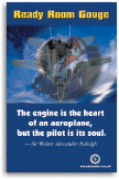 Ready Room Gouge poster: "The engine is the heart..."
