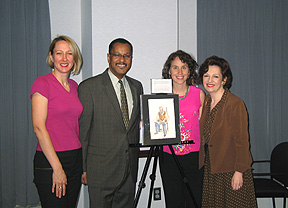 Donna Betts, Board of Directors, American Art Therapy Association (AATA); Edwin Walker, Deputy Assistant Secretary for Aging; Megan Robb, Federal Liaison, Government Affairs Commity, AATA; Irene Rosner David, Ph.D., Chair, Governmental Affairs Commity, AATA