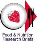 Table place setting with strawberry: link to Food and Nutrition Briefs