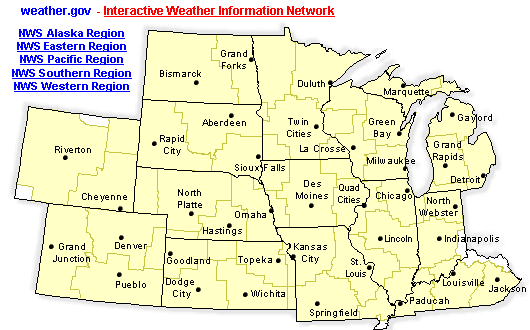 NWS Central Region Map