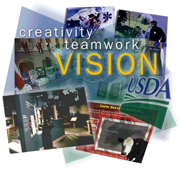 Creativity, Teamwork, Vision